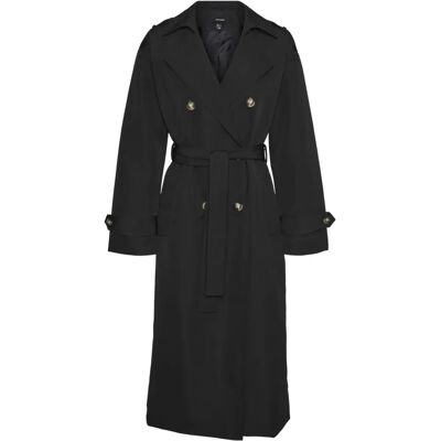 Vero Moda Chloe Long Trenchcoat (10300263) - black Vero Moda Chloe Long Trenchcoat (10300263) - black