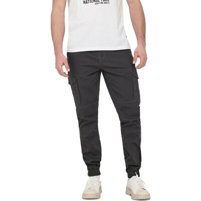 Only & Sons Carter Life Cuff 0013 Grau Cargohose - Cargo Pants Only & Sons Carter Life Cuff 0013 Grau Cargohose - Cargo Pants
