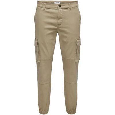 ONLY & SONS Carter Life Cuff 0013 Gris - Pantalon Cargo ONLY & SONS Carter Life Cuff 0013 Gris - Pantalon Cargo