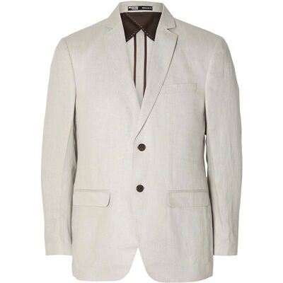 Selected Homme SLHregular-Will Linne Blazer Grå - Blazer Selected Homme SLHregular-Will Linne Blazer Grå - Blazer