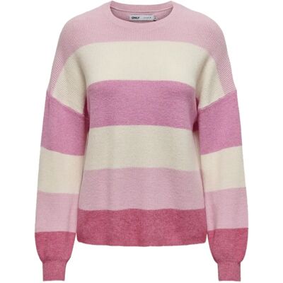 Only Atia Round Neck Sweater (15220044) - pink lady Only Atia Round Neck Sweater (15220044) - pink lady