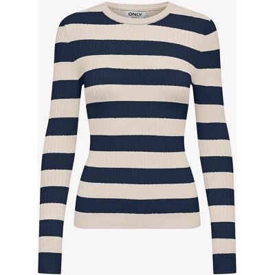 KIDS ONLY - KogKarol Langermet genser med rund hals - Beige - 110/116 - Strikkegenser KIDS ONLY - KogKarol Langermet genser med rund hals - Beige - 110/116 - Strikkegenser