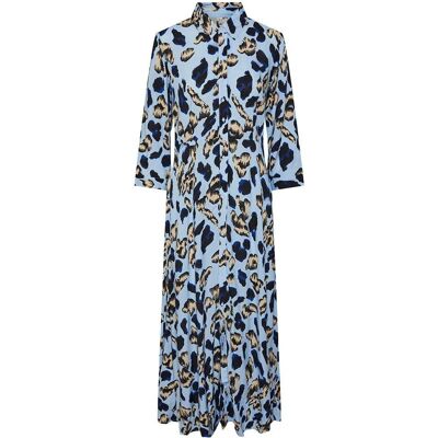 Hemdblusenkleid Y.A.S "YASSAVANNA LONG SHIRT DRESS" Gr. XS (34), N-Gr, blau Hemdblusenkleid Y.A.S "YASSAVANNA LONG SHIRT DRESS" Gr. XS (34), N-Gr, blau