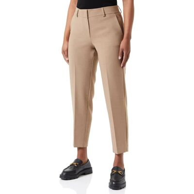 Selected FEMME - Housut slfRita-ria MW Crop Pant - Brun - 38 - Pantalons Selected FEMME - Housut slfRita-ria MW Crop Pant - Brun - 38 - Pantalons