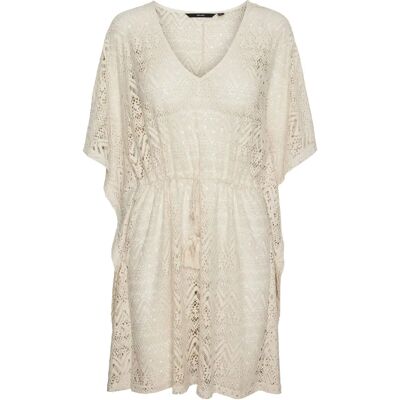 Vero Moda Beige Short Wide Tunic - Women Beach Cover Up Vero Moda Beige Short Wide Tunic - Women Beach Cover Up