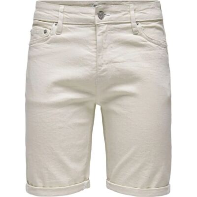 Only & Sons Onsply 9296 Ecru Beige Herren Shorts Only & Sons Onsply 9296 Ecru Beige Herren Shorts