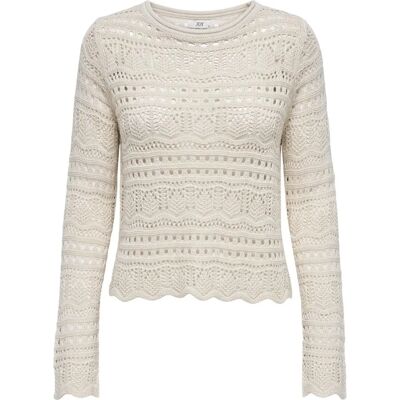 jdySun Weiß L/S Boatneck Pullover - Frauen jdySun Weiß L/S Boatneck Pullover - Frauen