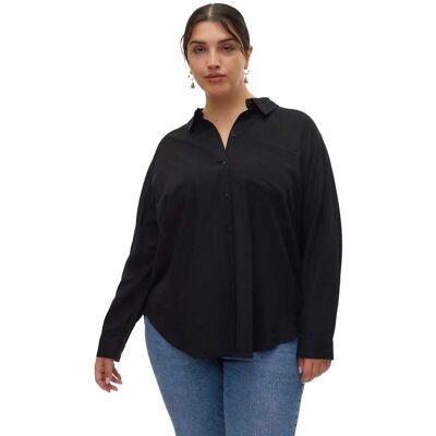 Vero Moda Curve - Leinenmischung Freizeit Hemd - Plusgrößen Vero Moda Curve - Leinenmischung Freizeit Hemd - Plusgrößen