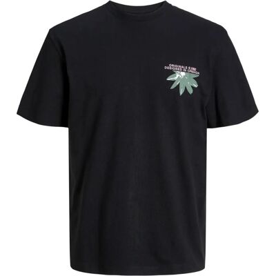 Jack & Jones Jortampa Back Tee Ss Noir - T-Shirt Jack & Jones Jortampa Back Tee Ss Noir - T-Shirt
