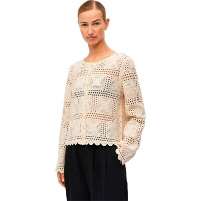 Object objOrella L/S Knit - Szary - Kardigan Object objOrella L/S Knit - Szary - Kardigan