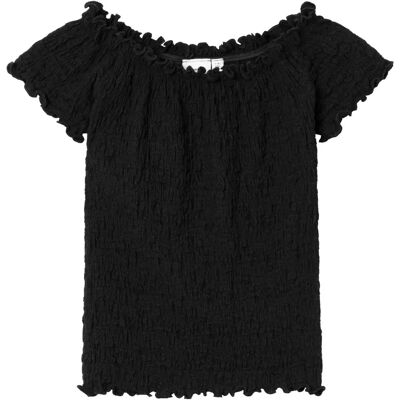 Name it kids - Top nkfHalisse SS Short Top - Svart 158/164 - Top Name it kids - Top nkfHalisse SS Short Top - Svart 158/164 - Top
