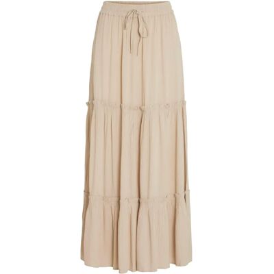 Vila Maxihame viMesa HW Long Skirt - Grå - Kvinder Vila Maxihame viMesa HW Long Skirt - Grå - Kvinder
