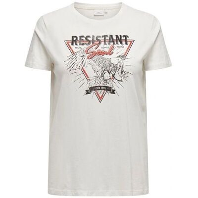 Carmakoma - T-shirt carMiko Life Thunder SS Reg Tee - Blanc - T-shirt - Publicité Carmakoma - T-shirt carMiko Life Thunder SS Reg Tee - Blanc - T-shirt - Publicité