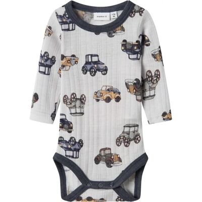 Name It Body Wolle Retro Autos - Babykleidung Name It Body Wolle Retro Autos - Babykleidung