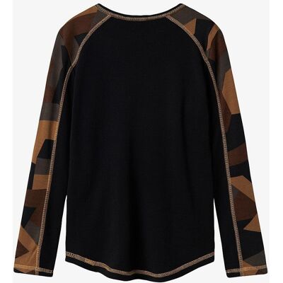 nkm Willto Wool LS Top - Svart - T-skjorte nkm Willto Wool LS Top - Svart - T-skjorte