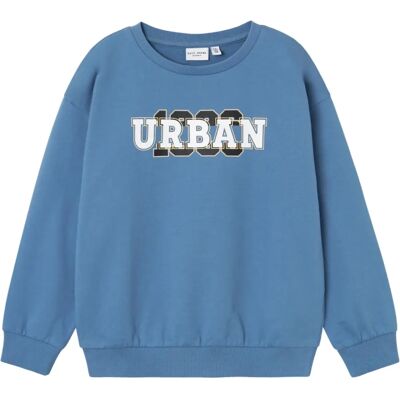 Name It NkmVildar Coronet Blue/Urban Sweatshirt - Sweatshirt Name It NkmVildar Coronet Blue/Urban Sweatshirt - Sweatshirt