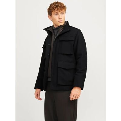 Jack & Jones Jprccalex Wool Blend Field Jacket Sn (12259033) - black Jack & Jones Jprccalex Wool Blend Field Jacket Sn (12259033) - black