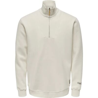 Only & Sons Herren Zip Sweatshirt Hochkragen Langarm - Essential Only & Sons Herren Zip Sweatshirt Hochkragen Langarm - Essential