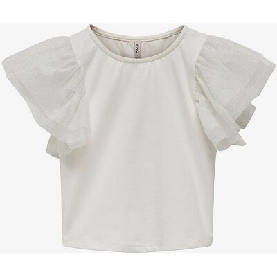 KIDS ONLY - Top kmgSine S/L Glitter Top Jrs - Hvit - 116 - Top KIDS ONLY - Top kmgSine S/L Glitter Top Jrs - Hvit - 116 - Top
