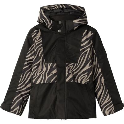 NAME IT Slope10 Taupe Zebra Veste de Ski - Veste NAME IT Slope10 Taupe Zebra Veste de Ski - Veste