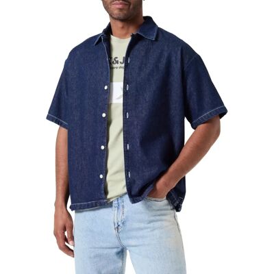 Jack & Jones Palma Blå Kortärmad Skjorta - Skjorta Jack & Jones Palma Blå Kortärmad Skjorta - Skjorta