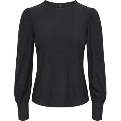 ONLY Sandra Black Long Sleeve Jersey Blouse - Blouse/Shirt ONLY Sandra Black Long Sleeve Jersey Blouse - Blouse/Shirt