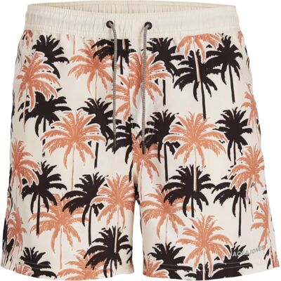 Jack & Jones Junior Jongens Geborduurde Shorts - Maat 10Y - Crème Jack & Jones Junior Jongens Geborduurde Shorts - Maat 10Y - Crème