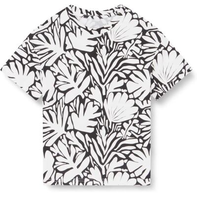 Jack & Jones Junior - Marbella Aop Tee SS - Biały 140 - T-shirt Jack & Jones Junior - Marbella Aop Tee SS - Biały 140 - T-shirt