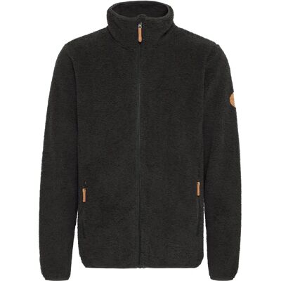 North Bend NBSteve M Schwarz Melange Fleecejacke - Fleecejacke North Bend NBSteve M Schwarz Melange Fleecejacke - Fleecejacke