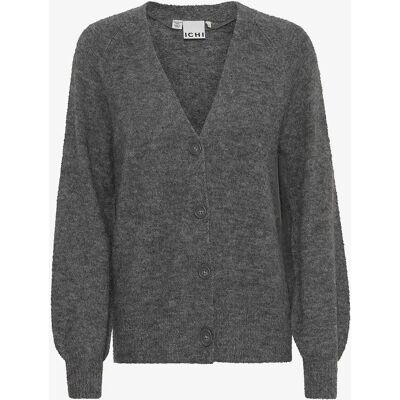 ICH - Cardigan ihKamara Ca3 - Grå - Cardigan ICH - Cardigan ihKamara Ca3 - Grå - Cardigan