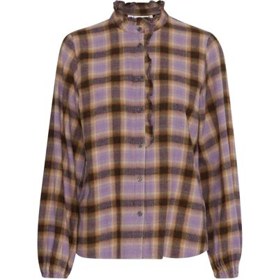Pulz Jeans PZKATELYN Irish Cream Check Blouse - Blouse Pulz Jeans PZKATELYN Irish Cream Check Blouse - Blouse