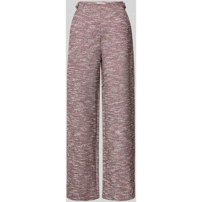ICHI - IHKATE CHECLÉ WIDE PA - Pink Berry Bouclé - S - Pants ICHI - IHKATE CHECLÉ WIDE PA - Pink Berry Bouclé - S - Pants