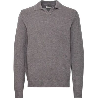 Casual Friday CFKARL Grijze V-hals Trui - Trui Casual Friday CFKARL Grijze V-hals Trui - Trui