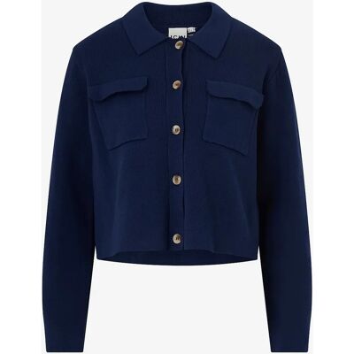 ICHI - Blå Cardigan ihKetty CA - Kort længde - Cardigan ICHI - Blå Cardigan ihKetty CA - Kort længde - Cardigan