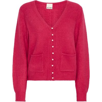 ICHI IHBANISE CA - Pink Yarrow Strickjacke - Basic Stil ICHI IHBANISE CA - Pink Yarrow Strickjacke - Basic Stil