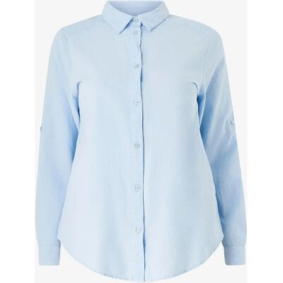KAFFE Curve - Nahana Hemd - Blå - Damen - Shirt KAFFE Curve - Nahana Hemd - Blå - Damen - Shirt
