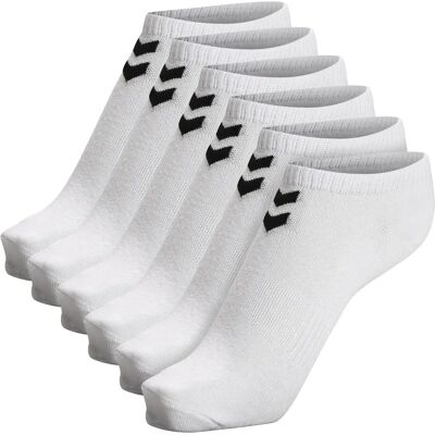 HUMMEL Hmlchevron 6-pack enkelkousen - Wit/wit HUMMEL Hmlchevron 6-pack enkelkousen - Wit/wit