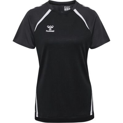 hummel Damen Lead 2.0 Jersey S/S - Schwarz/Asphalt - XL - Shirt hummel Damen Lead 2.0 Jersey S/S - Schwarz/Asphalt - XL - Shirt
