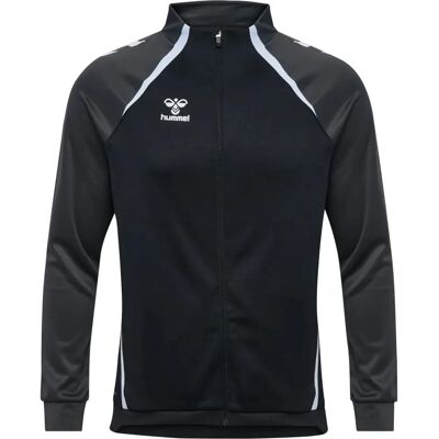 Hummel Herren Unterjacke hmlLEAD 2.0 TRACK ZIP JACKET - Schwarz/Asphalt - S Hummel Herren Unterjacke hmlLEAD 2.0 TRACK ZIP JACKET - Schwarz/Asphalt - S