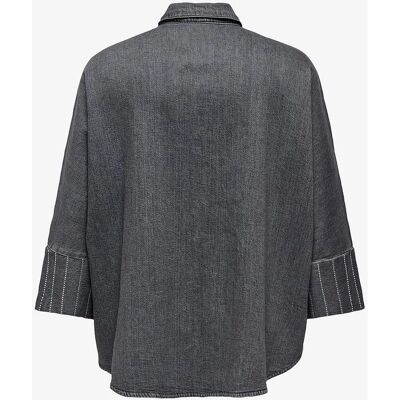 Carmakoma Dnm Shirt Azg - Plusstørrelser, Bred model, Denim stof - Skjorte Carmakoma Dnm Shirt Azg - Plusstørrelser, Bred model, Denim stof - Skjorte