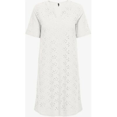 Only - onlSmilla Life S/S Kjole Jrs - Hvit - Kjole Only - onlSmilla Life S/S Kjole Jrs - Hvit - Kjole