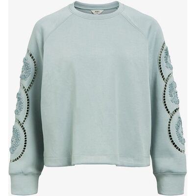 Dorina L/S Sweat Top - Sweatshirt - Blå - Kvinde Dorina L/S Sweat Top - Sweatshirt - Blå - Kvinde