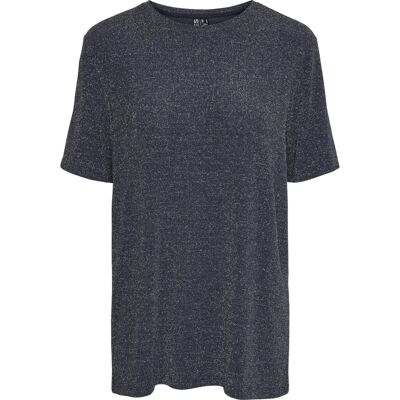 pieces - pcLina SS Oversize Tee - Bleu - T-shirt pieces - pcLina SS Oversize Tee - Bleu - T-shirt