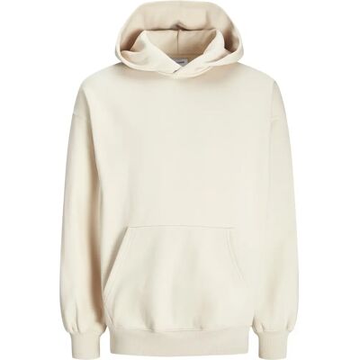 Felpa con Cappuccio Basic di Jack & Jones - Beige Felpa con Cappuccio Basic di Jack & Jones - Beige