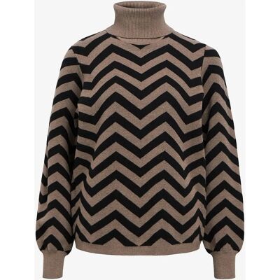 objRay L/S Strik Rullekrave Trøje - Grå - Trøje objRay L/S Strik Rullekrave Trøje - Grå - Trøje