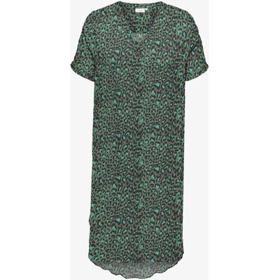 Carmakoma - Model S/S Skjortekjole - Grøn - Kjole Carmakoma - Model S/S Skjortekjole - Grøn - Kjole