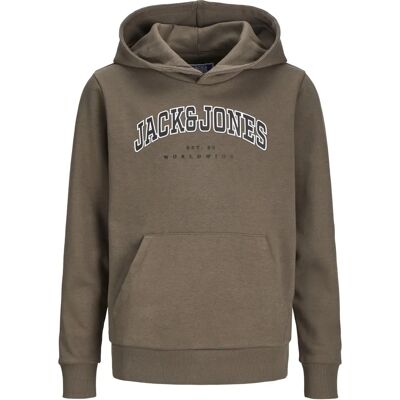 Jack & Jones Junior Caleb Hoodie - Grau 140 Herren Jack & Jones Junior Caleb Hoodie - Grau 140 Herren