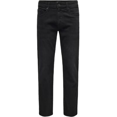 ONLY & SONS - Sorte Regular Fit Jeans - 8638 Mat Dnm ONLY & SONS - Sorte Regular Fit Jeans - 8638 Mat Dnm