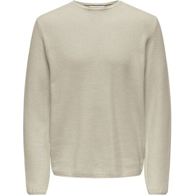 Pull Beige en coton Only & Sons - Pull Pull Beige en coton Only & Sons - Pull