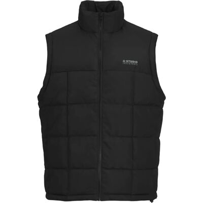 Męska sportowa kamizelka Jack & Jones Jjben Square Bodywarmer czarny Męska sportowa kamizelka Jack & Jones Jjben Square Bodywarmer czarny